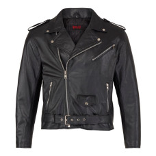 Aderlass Mens Biker Jacket Leather (black)