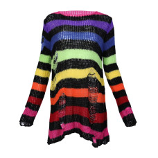 Black Pistol Knitted Jumper Stripe Pride Edition XS-3XL (Rainbow)