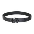 Black Pistol Studded Belt Nietengürtel (Black-Black)