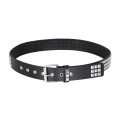 Black Pistol Studded Belt Nietengürtel (Black-Silver)