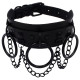 Lovesect Choker O-Ring Chain (Black-Black)