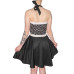 Mode Wichtig Rockabilly Dots Dress (Black-and-white)