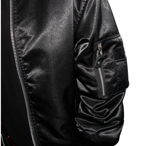 Mode Wichtig Bomberjacke Flight Jacket Black