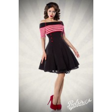 BELSIRA Vintage-Kleid (black / red / white)