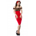 BELSIRA Vintage Pencil-Kleid (leo / rot)