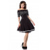 BELSIRA Vintage-Kleid (black/white/dots)