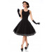 BELSIRA Swing-Kleid mit Cape (black-and-white)