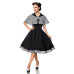 BELSIRA Swing-Kleid mit Cape (black / checkered)