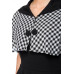 BELSIRA Swing-Kleid mit Cape (black / checkered)