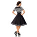 BELSIRA Swing-Kleid im Marinelook (black-and-white)