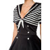 BELSIRA Swing-Kleid im Marinelook (black-and-white)