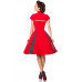 BELSIRA Vintage-Kleid mit Bolero (red / black / white)