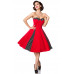 BELSIRA Vintage-Kleid mit Bolero (red / black / white)