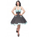 BELSIRA Vintage-Swing-Kleid (black / white / blue)