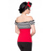 BELSIRA Jersey-Top (red / black / white)