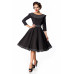 BELSIRA Belsira Premium Swing-Kleid (black-and-white)