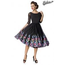 BELSIRA Belsira Premium besticktes Swing-Kleid (black)