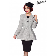 BELSIRA Belsira Premium Blazer-Jacke mit Gürtel (black-and-white)