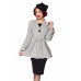 BELSIRA Belsira Premium Blazer-Jacke mit Gürtel (black-and-white)