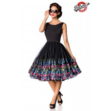 BELSIRA Belsira Premium Vintage Blumenkleid (black)