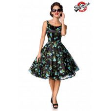 BELSIRA Belsira Premium Vintage Blumenkleid (black / blue)