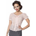 BELSIRA Vintage Schluppenbluse (PINK)