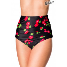 BELSIRA Badehöschen High Waist (schwarz / pink)