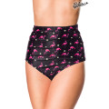 BELSIRA Badehöschen High Waist (black / pink)