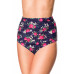 BELSIRA Badehöschen High Waist (Flower pattern)