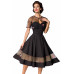 BELSIRA Vintage-Kleid mit Cape (black)