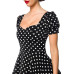 BELSIRA Kleid mit Puffärmeln (polka dots)