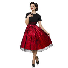 BELSIRA Kleid mit Punkten (black red)