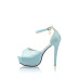 BELSIRA Retro Riemchen-Pumps (Light Blue)