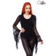 OCULTICA Top mit Spitze (black)