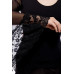 OCULTICA Top mit Spitze (black)